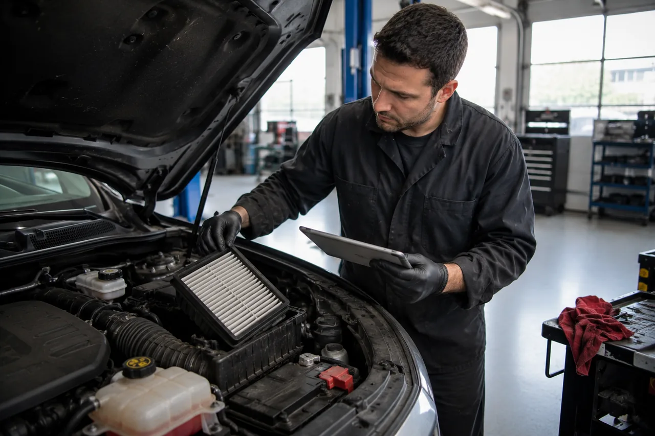 Vehicle diagnostics at Big O Tires West Vancouver